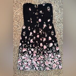 Floral Strapless Dress